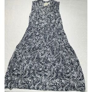 Anthropologie Maeve Womens Small Paisley Sleeveless Midi Dress‎ Boho Cottagecore